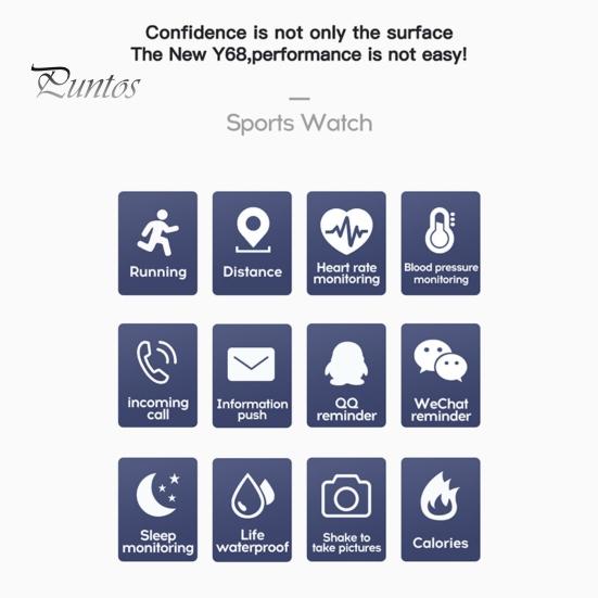 D20 Kompatybilny z Bluetooth Zegarek Smartwatch Zasilany Akumulatorowo Kalorie Tętno Monitor Snu