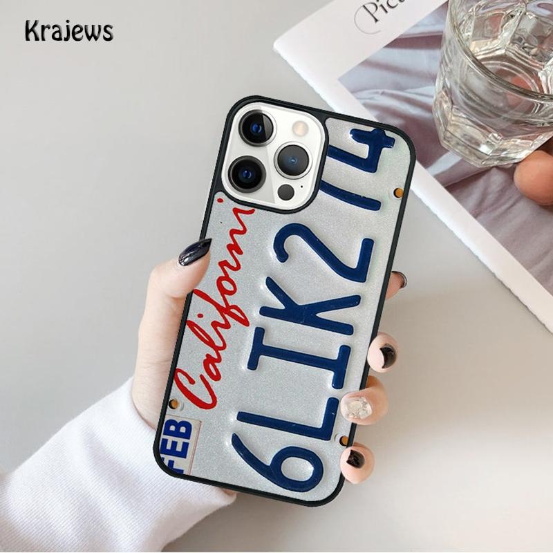 PLATE LICENSE CALIFORNIA Phone Case For iPhone 17 Air 16 15 14 Max Plus 11 12 13 Pro Max Phone Cover Coque