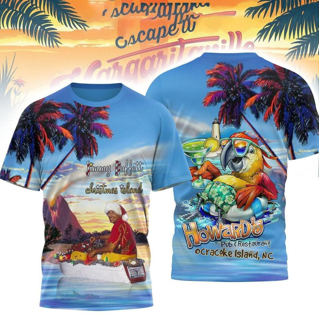 Jimmy Buffett Howard’s Pub Restaurant Ocracoke Island T-Shirt NI270