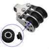 Triple Hardware Compact Portable Rope Pulley Sailboat Accessories for Camping Outdoor Sport