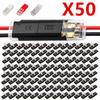20/50/100PCS 2 Pin Pluggable Wire Connector Quick Connect Terminal Block Contact Solderless LED Strip Cable Wire Splice