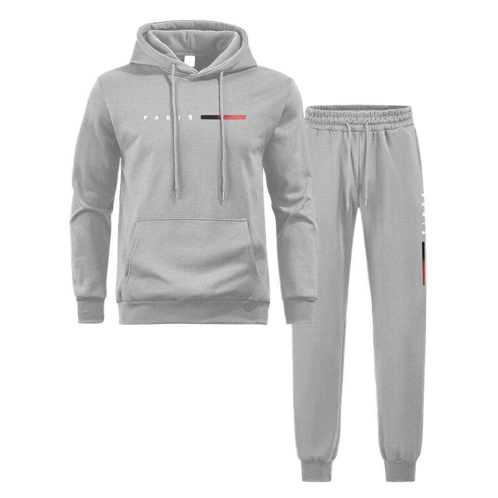 Men's Sweatshirt Suit Men's Solid Color Casual Sports Suit Sweatshirt Suit