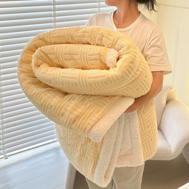 GPPNKC Double-Layer Thick Winter Sofa Blanket