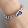 Gothic Silver Skull Chain Bracelet for Men Rock Party Jewelry Biker Bracelet Gift