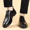 Leather Shoes Men's Summer 2025 Hollow Breathable Business Dress Casual Shoes Trend Hole Derby Shoes