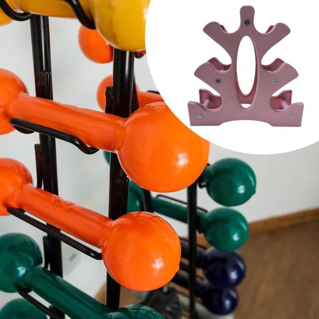 Dumbbell Rack Organizer Space Saving Professional Floor Standing Stable Non Slip Easy Assembly 3