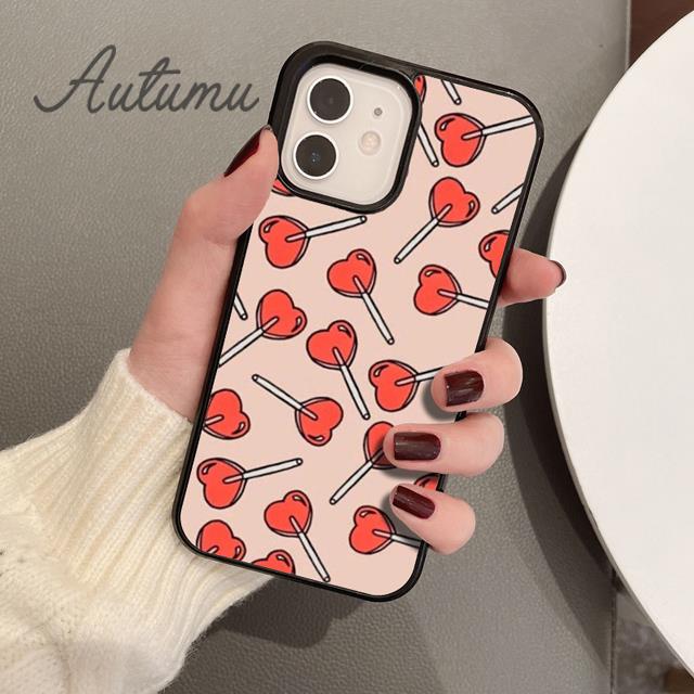 Lollipop Phone Case for iPhone 11 12 13 14 Pro Max Mini X XR XS SE 2020 5 6S 7 8 Plus Samsung Galaxy S21 S22 Cover Shell