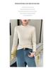 Women's H129 Orlon Semi-High Neck Fleece-Lined Warm Base Layer Top