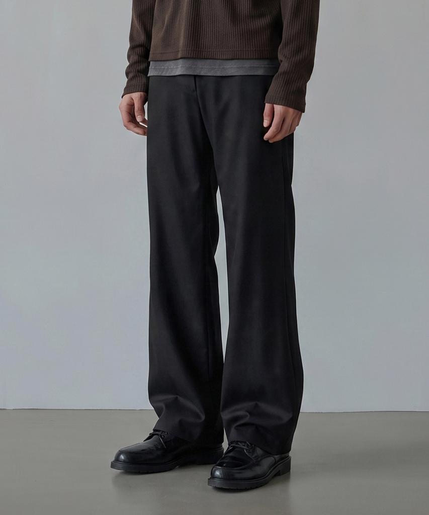 P.IN.O Wave Semi-Flare Slacks - Black