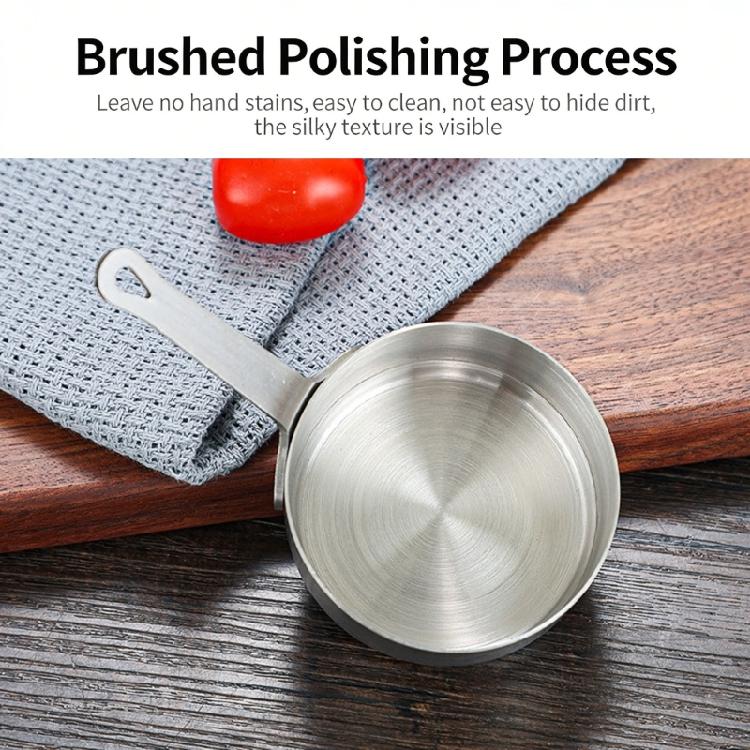 100ml Stainless Steel Saucepan With Ergonomic Handle Convenient Metal Milk Pan For Heating And Melting Food