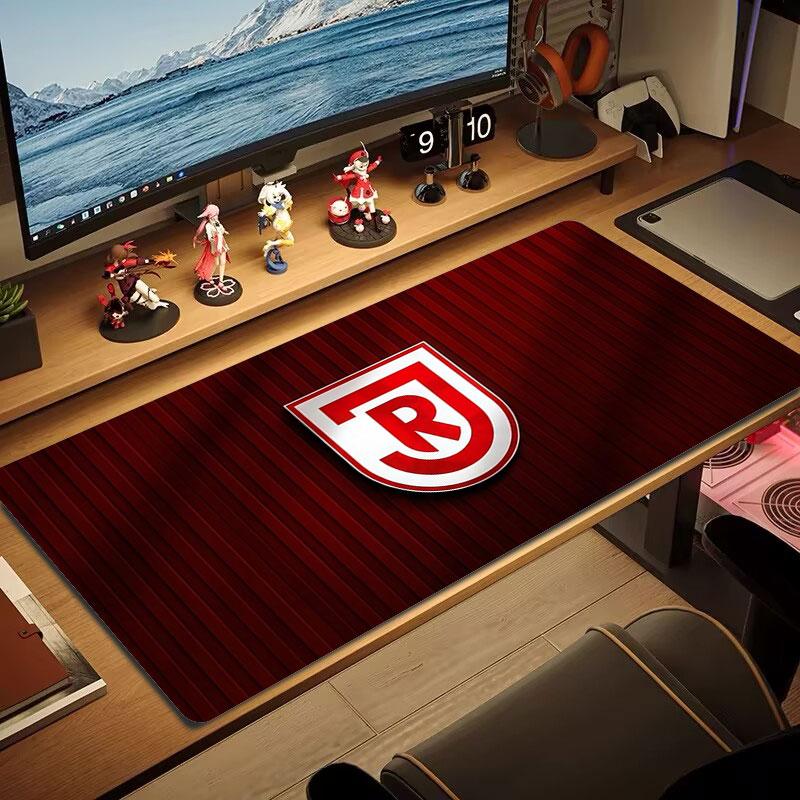 SSV Jahn Regensburg Large Size Mouse Pad Large Gaming Table Cushion Non-slip Laptop Tablet Big Mousepad XXL Mat Mini PC Playmat With Lock edge