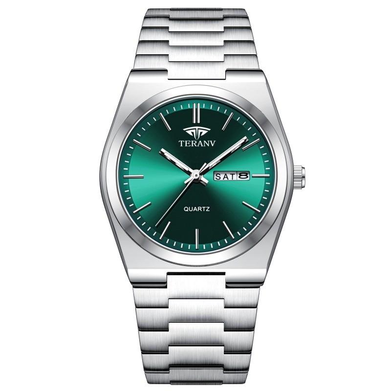 Fashion Calendar Men's Watch Steel Belt Non-Mechanical Business Life Waterproof Quartz Watch