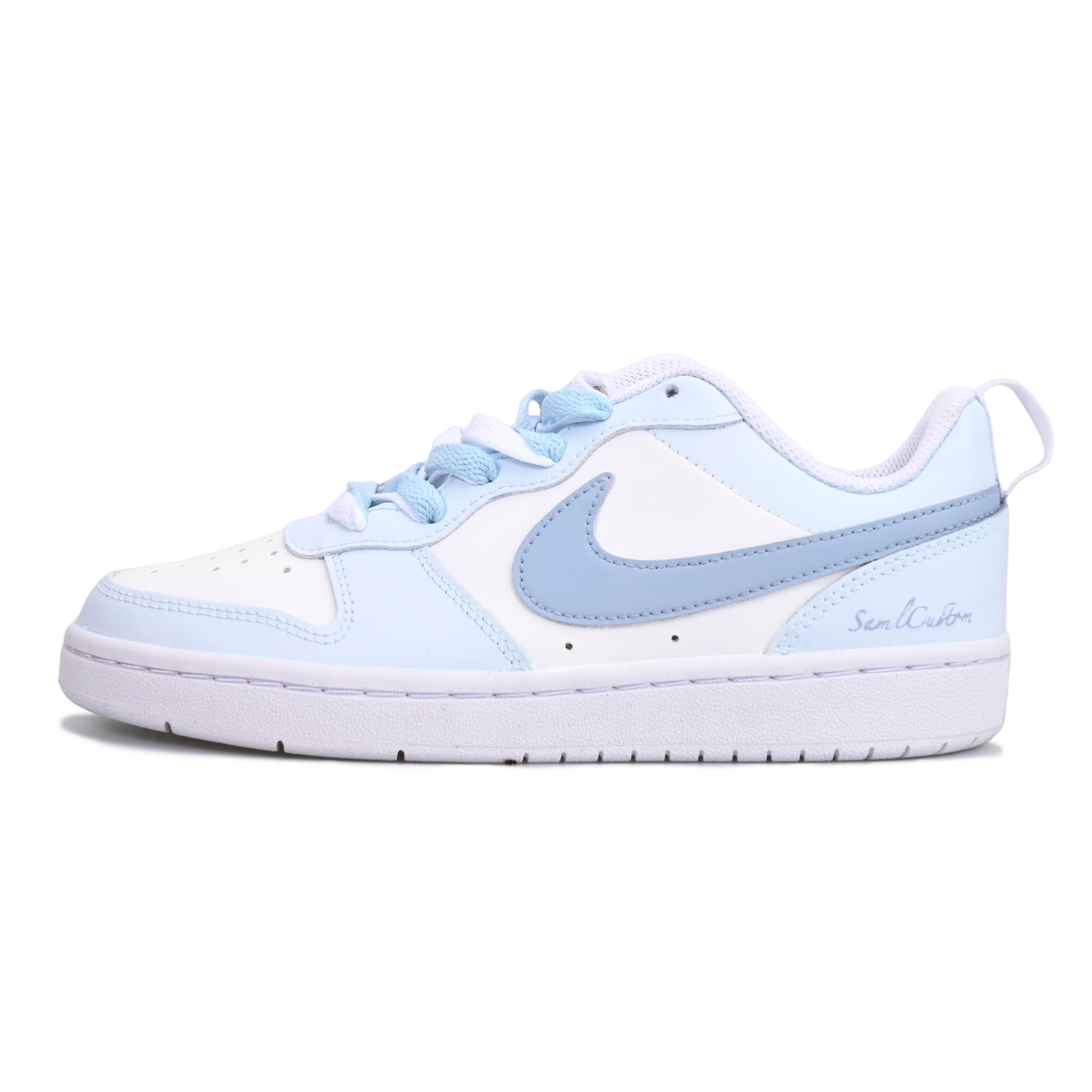 

Nike Court Borough Foam Sweet Bean SAML Slip Resistant Abrasion Resistant Low top Skateboard Shoes Women s Dusty Blue DQ5979-100(Team6-) 38.5