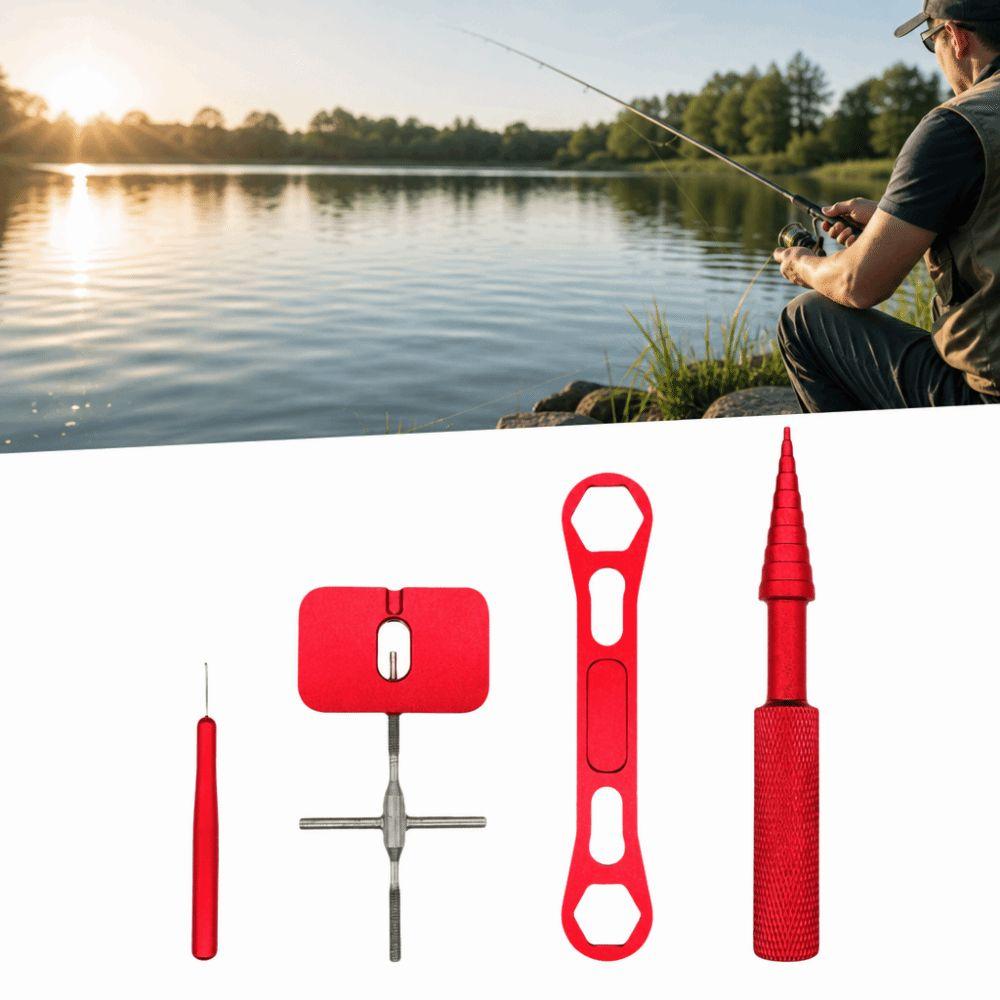 5PCS Aluminum Alloy Fishing Reel Maintenance Kit Fishing Reel Care Kit  For Baitcasting Reels