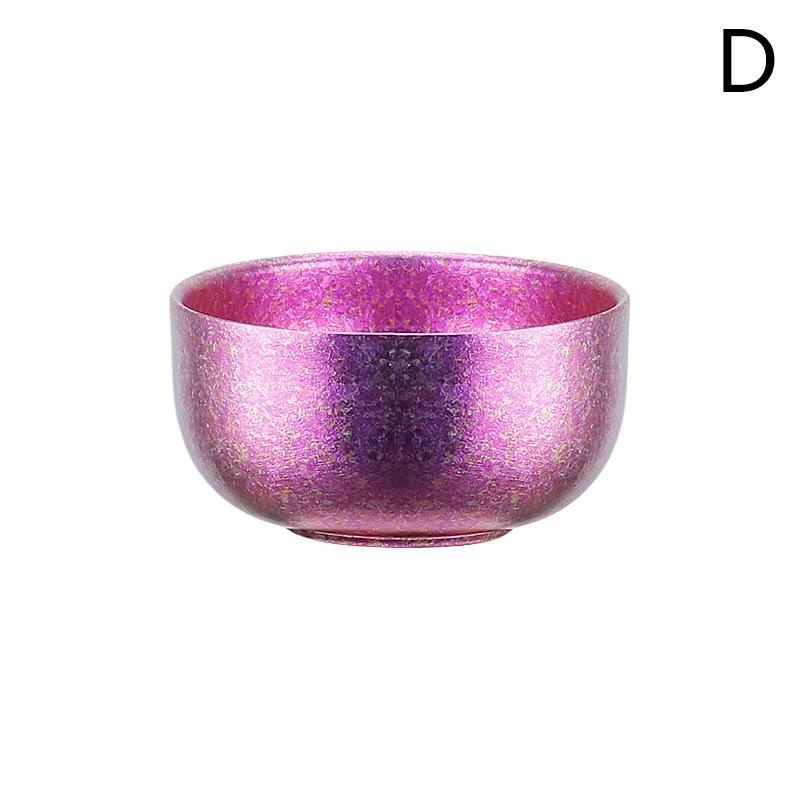 Titanium Cup Pure Titanium Tea Cup Outdoor Camping Portable Tea Set Portable Storage Home Double Layer Anti Scalding Tea Bowl
