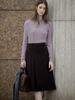Lenina Ciel Wool Pleats Skirt_Brown