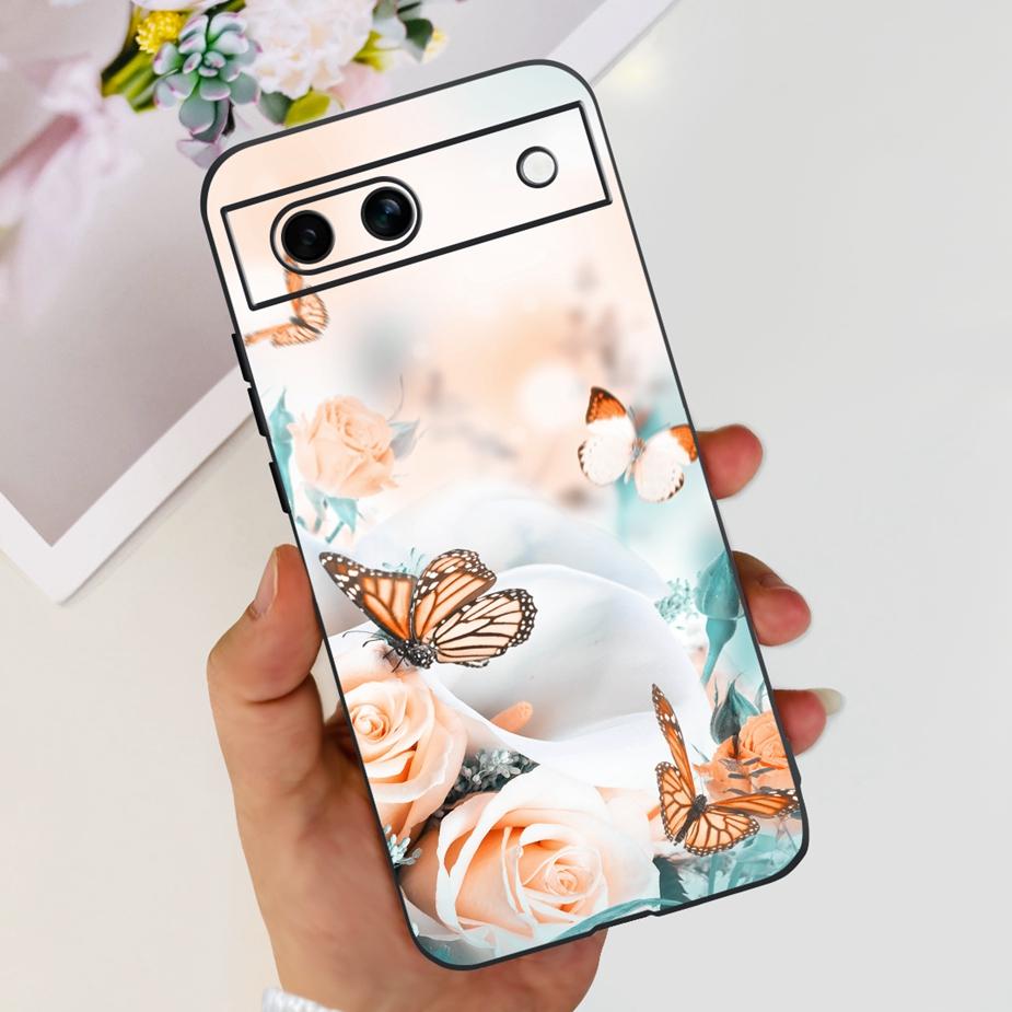 Für Google Pixel 8A Hülle Stilvolle Bemalte Abdeckung Weiche TPU Stoßfeste Handyhülle Für Google Pixel 8 Pro Pixel8A Fundas Coque Bumper