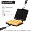 Aluminum Alloy Sandwich Maker Pan Non-Stick Sandwich Grill Pan Household Detachable Hot Sandwich Maker Double Sided pancake pan