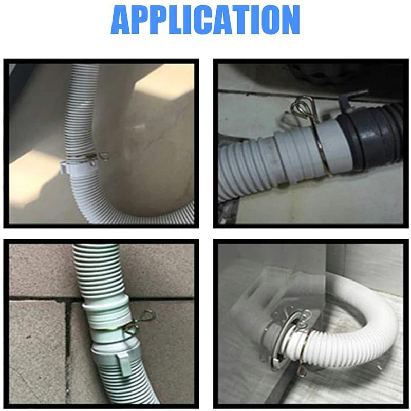 100-10 Stück 8mm Ölschlauchklemmen Motorrad Roller ATV Moped Kraftstoffleitung Schlauchschelle Verzinkte Federklemmen Hohe Qualität