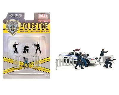 American Diorama Scale Police Line Mijo Exclusive 1/64 Figure, [product]