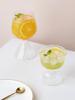 Colorful Vertical Grain Modern Bouquet Waist Glass Vase - Ice Cream Bowl Water Cup Champagne Cocktail Test Tube Wine Glasses