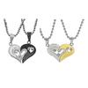 Heart-to-heart Love Pendant Necklace Set: Two-piece Couple Jewelry Alim Gift