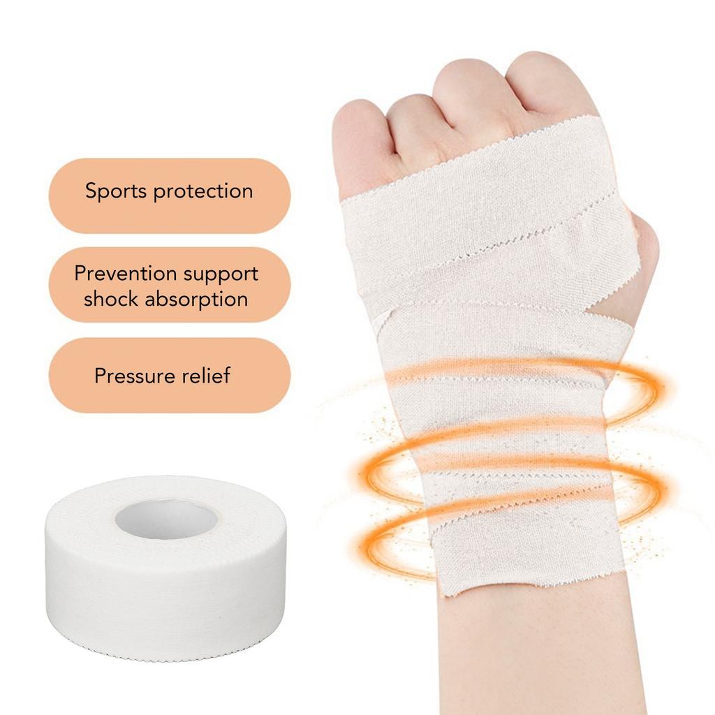 Athletic Sports Tape Cotton Breathable   Shock Absorption Wrap Sports Tape for Weightlifting Rock Climbing