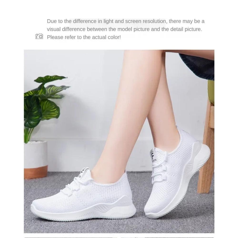 2025 Sports Running Shoes Women's Mesh Walking Breathable Fashion Comfortable Casual Sports Shoes