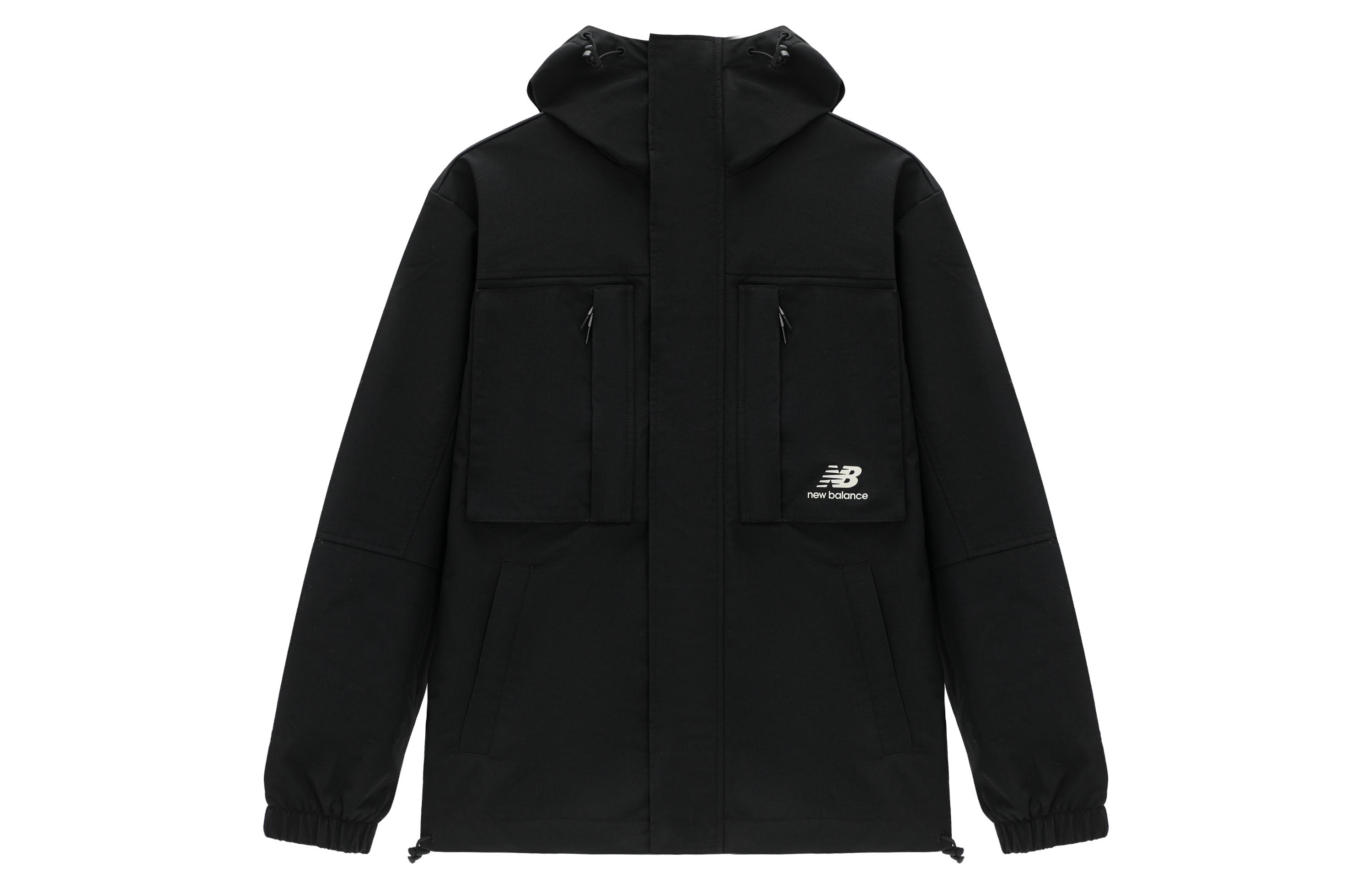 New Balance Jackets Men s Black Hooded Moderate Workwear AMJ31304-BK S