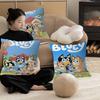 Cartoon B-Blueys Stitch Glücksdrache Kissenbezug Sofakissenbezug Heimzimmer Dekoration Kindergeschenk