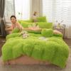 Soft Coral Fleece Warm Cozy Princess Bedding Set Mink Velvet Duvet Cover Set Quilt Cover Bed Comforter Set Blanket