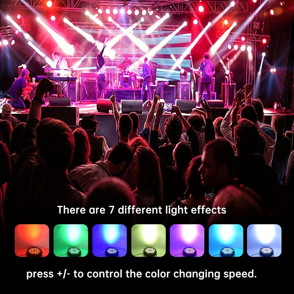 1-4PCS 18LED RGB USB Stage Par Lamp Sound Activated Remote DMX512 Control 7+ Light Modes For Party Club Disco KTV Stage Lighting