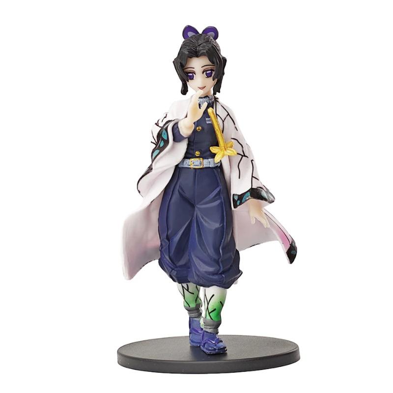 Animefigur Kamado Tanjirou Nezuko Demon Slayer Figur Actionfigurer PVC Modell Leksaker Zenitsu Figur Inosuke Kimetsu No Yaiba
