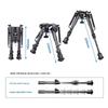 Carbon Fiber Tactical Telescopic Tripod Bipod, Foldable 6-9 Inch, Without Adapter