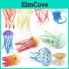 Underwater Sea Creature Plastic Jellyfish Figurine Static Aquarium Display For Home Decor