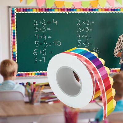 Pencil Bulletin Board Borders Art Colorful Pencil Patterns Chalkboard Borders For White Board School Classroom Decor