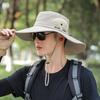 Outdoor fishing sun hat men mountaineering shade shawl bucket hat summer sun hat mask big brim men