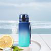 Frosted Water Bottle with Handle Dazzling Color Water Bottle Large Capacity Gradient Water Cup for Fitness Gym Outdoor Sports