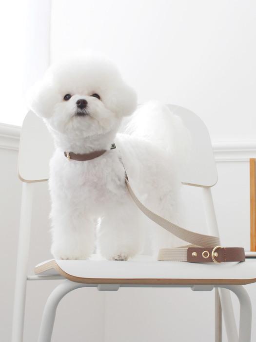 MAISON DE MIU Square Pearl Collar_Brown Brown