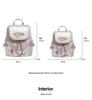 Misty Pink Crocodile Print Backpack & Crossbody Bag - 2023 Winter Collection
