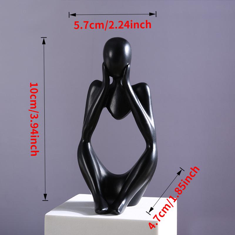 3D Printed Abstract Character Ornament for Living Room Decor