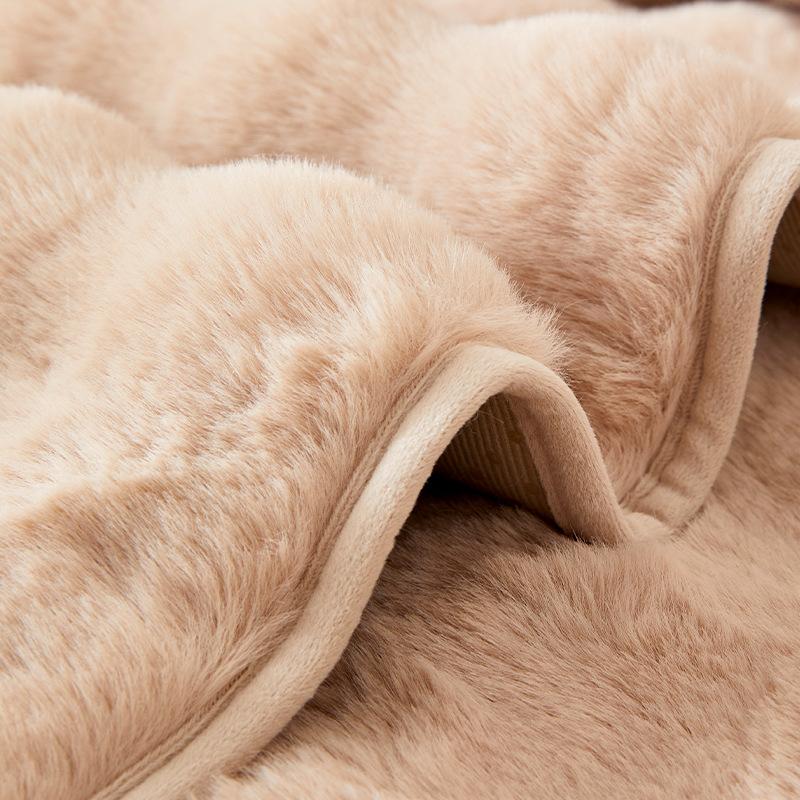 Rabbit Plush Sofa Cover All-Inclusive Universal Sofa Cushion Winter Sofa Cushion Non-Slip Sofa Cover Sofa Cover