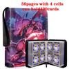 Anime-Themed % Pokmon Trading Card Album Pu-Sealed Loose-Leaf Collection Set Pikachu Card Storage Bag Yu-Gi-Oh Fan Album Toys