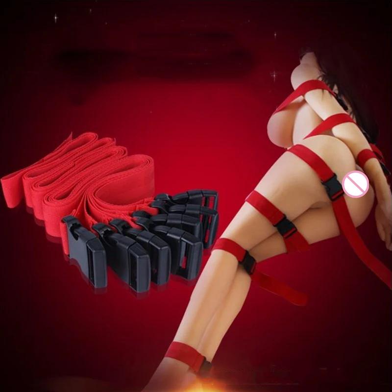 Bondage Sex Toys Handcuff Ankle Cuffs Bed Games Sets Couple SM Slave Leg Split Erotic Adult Toys Kits 18+ Sex Product Shop