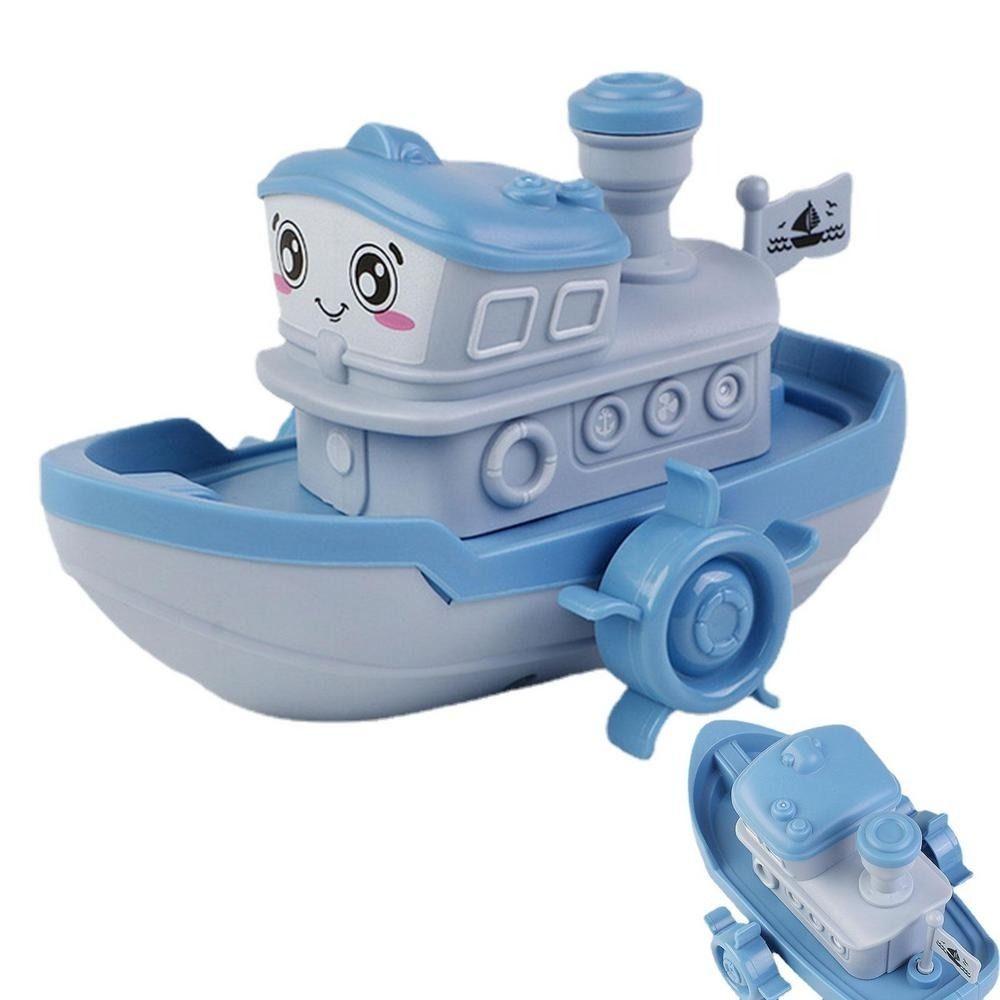 Birthday Gifts Kids Water Toys Floating Baby Bath Toys Clockwork Boat Cartoon Ship Toy Wind Up Toy