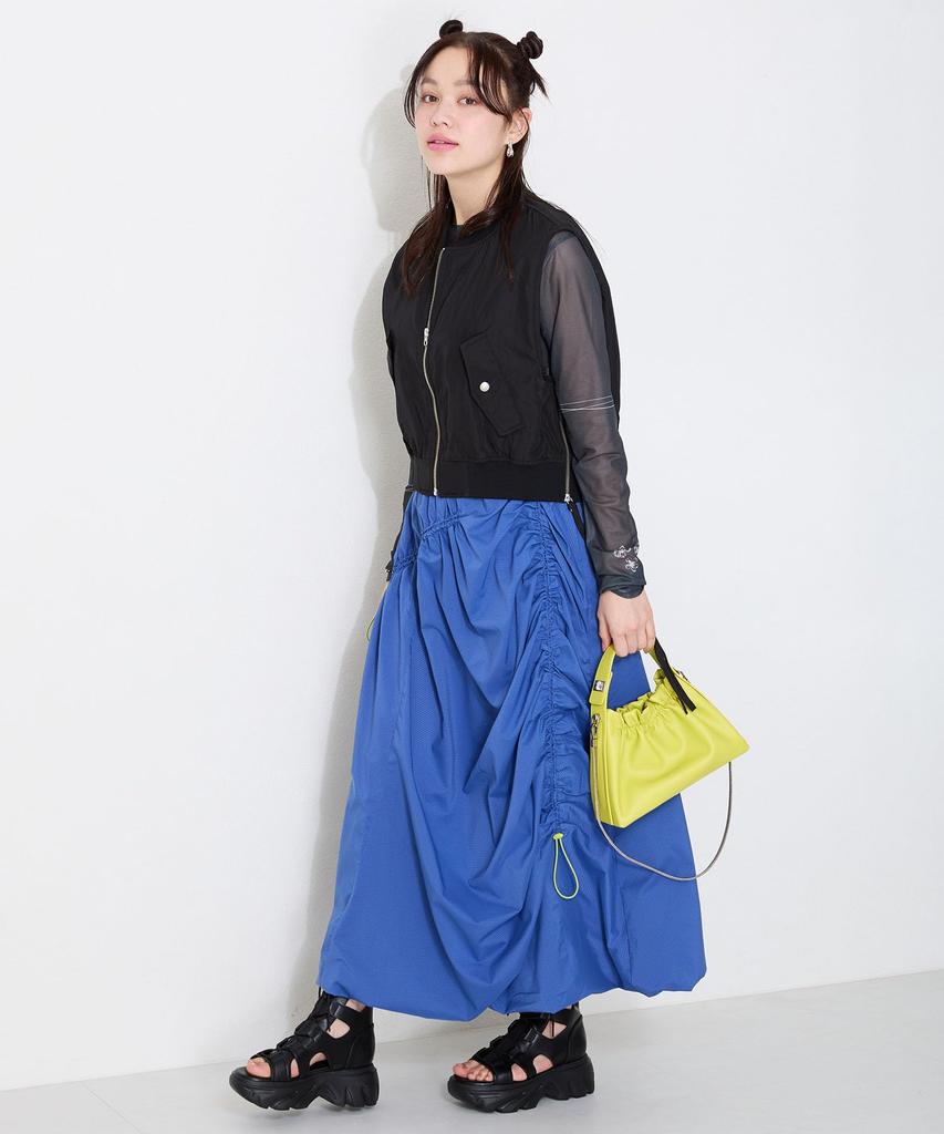 Trapeze Gathered Handbag [Oriental Traffic] / BA-254