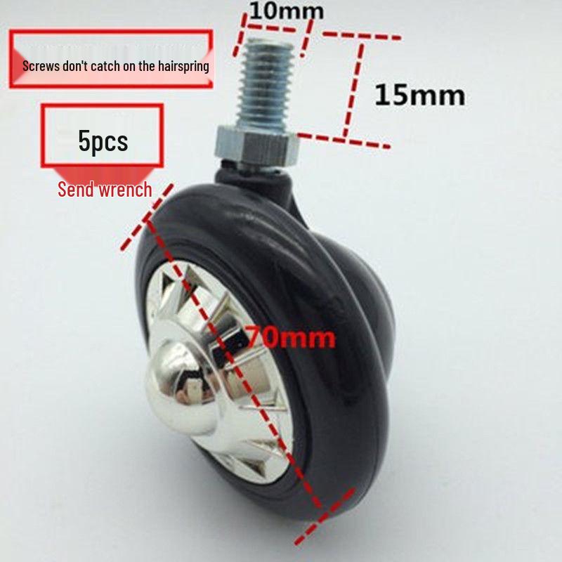 Universal Rolling Salon & Barber Master Chair with Large Work Stool