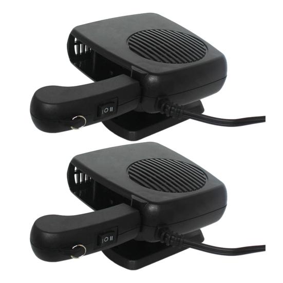 Car Heater Fan 12V 24V 200W Dual Function Defroster Defogger Cooler Dryer Hot Cold Air Fan Fast Heating Auto Windshield Frost Remover