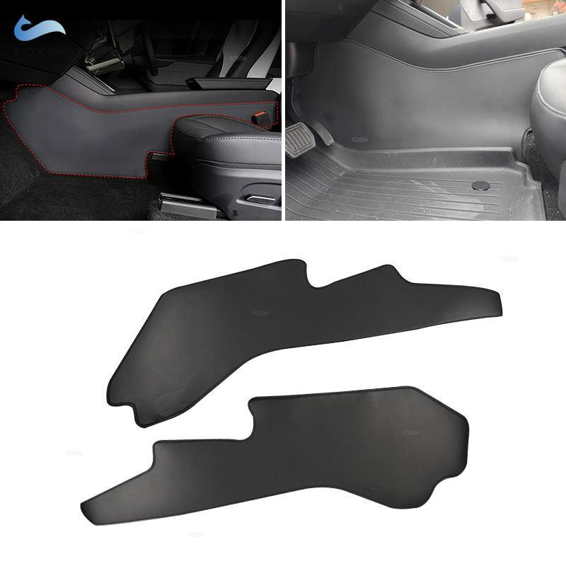 PU Leather Car Interior Center Console Gear Shift Panel Side Anti-Kick Pad For Tesla Model 3 Y Highland Juniper 2025