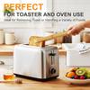 2 Pack Premium Bamboo Toaster Tongs, 10 Inches Natural Wooden Tongs with Serrated Tips for a Secure Grip On Toast, Bagels, Pastries, and Salads,